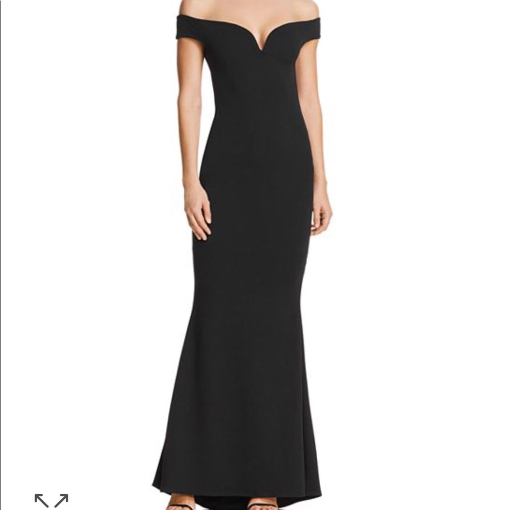Nookie Elena Off-the-Shoulder Gown. Size medium